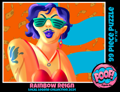 Poof Puzzles! Rainbow Reign 99 Piece Puzzle - Limited Edition