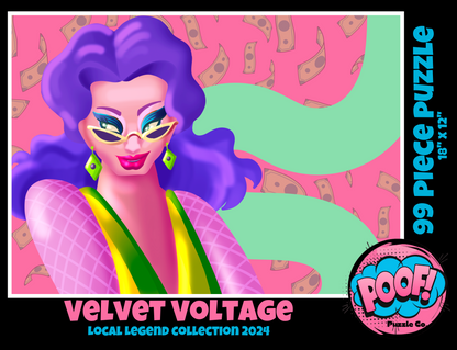 Poof Puzzles! Velvet Voltage 99 Piece Puzzle - Limited Edition