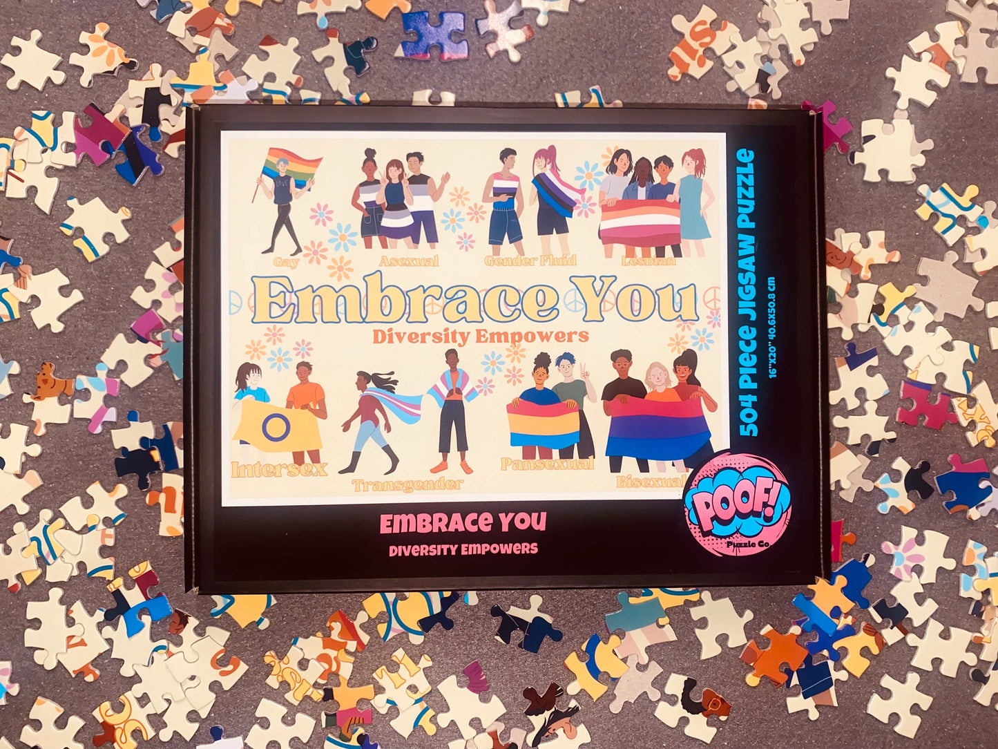 Poof Puzzles! Embrace You, Diversity Empowers 500 Piece Jigsaw Puzzle